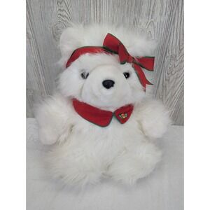 Vintage Miss Santa Bear 1987 Plush Stuffed Animal Dayton Hudson Christmas